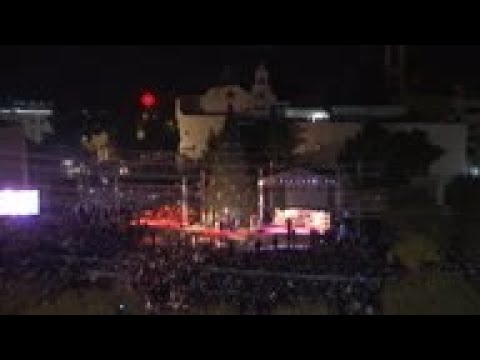 Bethlehem Christmas tree lights are switched on
