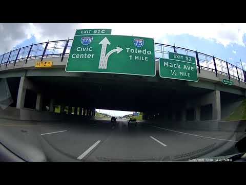 Driving to Detroit, Michigan from Royal Oak, Michigan