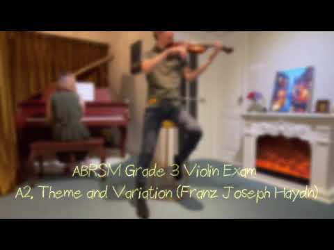 ABRSM Grade 3 Violin Exam (2020-2023) A2 Theme and Variation