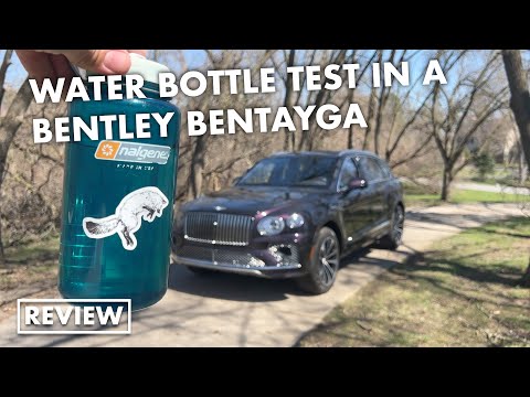 2023 Bentley Bentayga EWB Azure First Edition Nalgene water bottle test