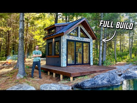 TINY COTTAGE IN THE WOODS - Full DIY Build