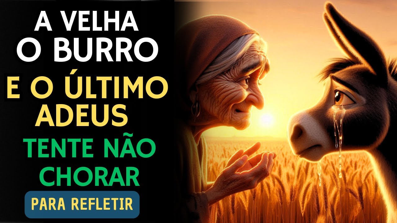 A Velha o Burro e o Ultimo Adeus -  Reflexão para a Vida