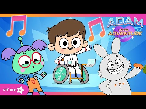 NEW 🌟 Adam Loves Adventure 💜 Theme Song 🎵 | @RTÉKIDSjr​