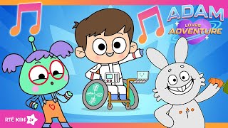 NEW 🌟 Adam Loves Adventure 💜 Theme Song 🎵 | @RTÉKIDSjr​