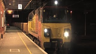 preview picture of video '70806 - 6A21 - Whitemoor Yard to Hornsey passes Welwyn Garden City with xmas eve engineers.'