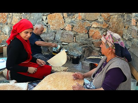 Traditional Turkish Yufka Breads for Winter Months | Turkish Village Breakfast