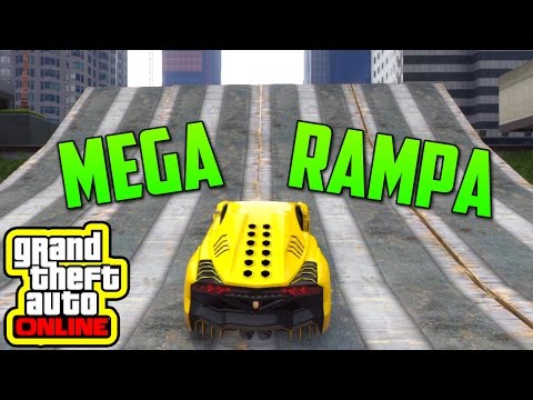 MEGA RAMPA + CABREO!! XD - GTA 5 Online Funny Moments