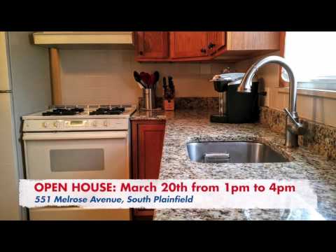 551 MELROSE AVENUE, SOUTH PLAINFIELD: Open House, Sunday, March 20, 2016
