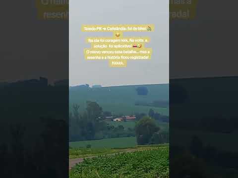 Depois dessa aventura, aposentei a bike.😂🚴Toledo-PR ➜ Cafelândia,pedalando! O relevo é "generoso"