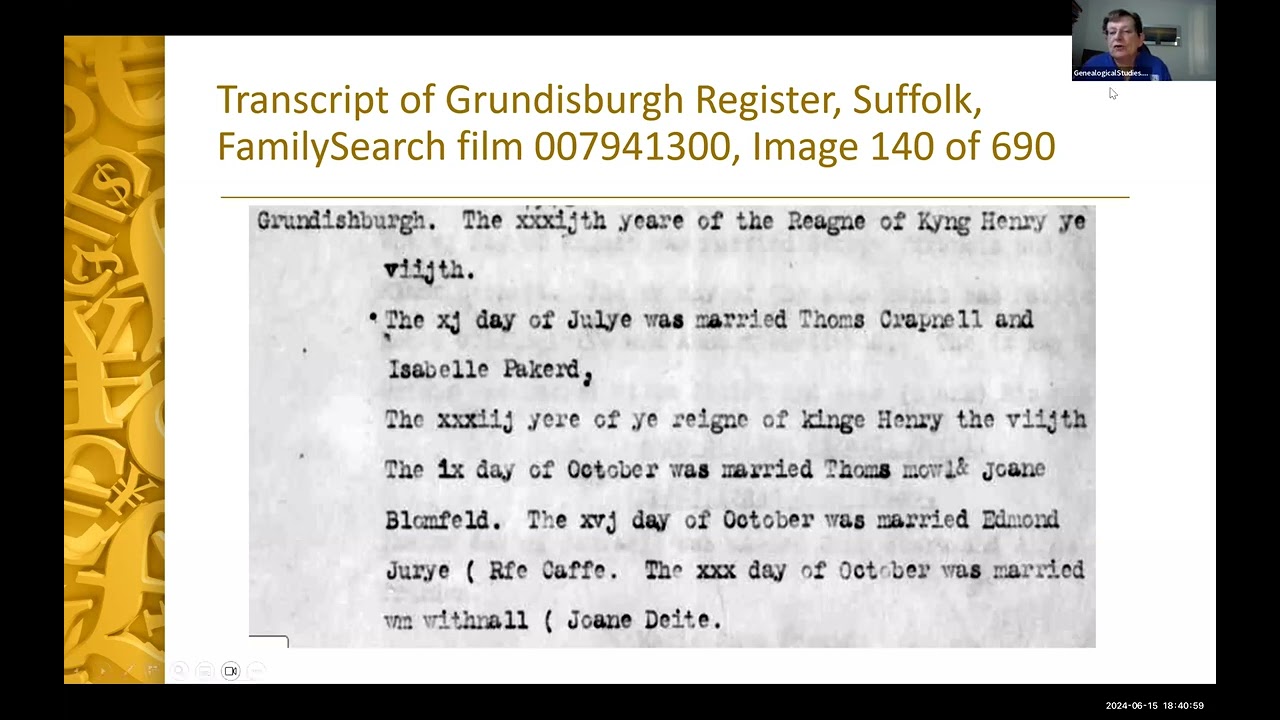 Paleography for Genealogists