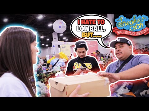 TRYING TO SELL SHOES TO VENDORS AT SNEAKERCON
