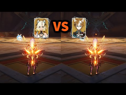 C0 XILONEN vs C6 GOROU BUFF COMPARISON for ITTO | Genshin Impact 5.1