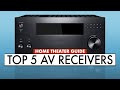 TOP 5 Surround Sound Receivers! Receivers for MUSIC and MOVIES (2021)