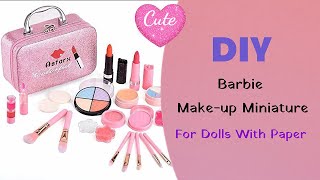 DIY cute make-up kit at home / how to make cute makeup set without hot glue/Homemade makeup set easy