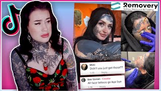 This TikTok Creator Is Removing ALL Of Their Face Tattoos
