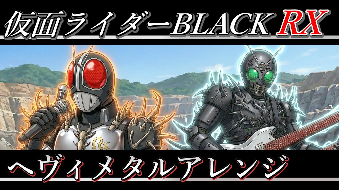 仮面ライダーBLACK RX OP | 宮内タカユキ『仮面ライダーBLACK RX』AIヘヴィメタルアレンジ