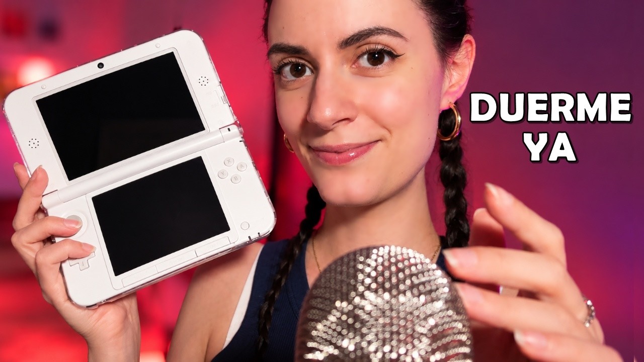 ASMR Español PARA DORMIR RÁPIDO 😴 3ds xl, susurros, tapping, masaje