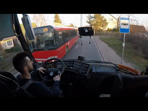 Bova Futura BUS Coach manual gearbox driving POV/Dashboard/Side camera