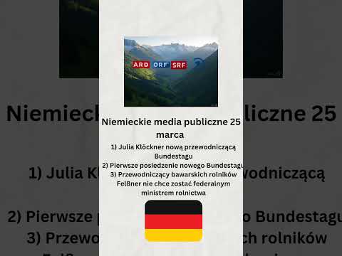 Niemieckie media publiczne 25 marca