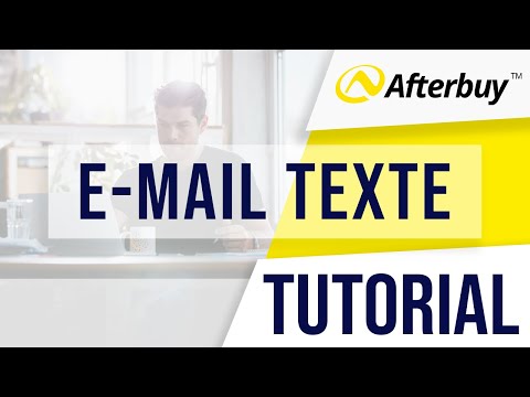 #9 Afterbuy Kurztutorial - E-Mailtexte