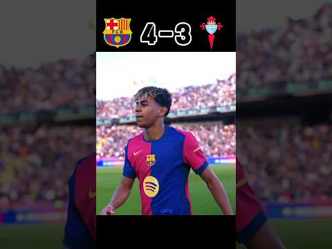Barcelona Remontada vs Celta Vigo ☠️🔥| Copa Del Rey 2025 #shorts #football #barcelona