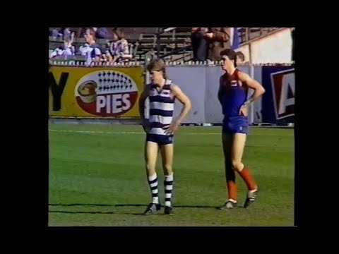 Garry Lyon - Melbourne - 7 goals v Geelong - 1986 Round 19 - MCG - AFL