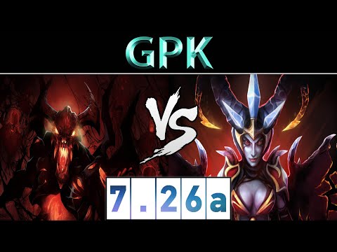 gpk [Shadow Fiend] vs [Queen of Pain] ► High EU Ranked ► Dota 2 7.26a