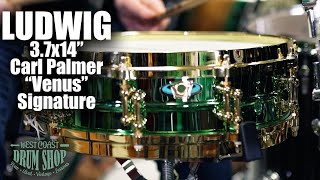 Video thumbnail for Ludwig 3.7x14" "Venus" Carl Palmer Signature Snare by West Coast Drum Shop