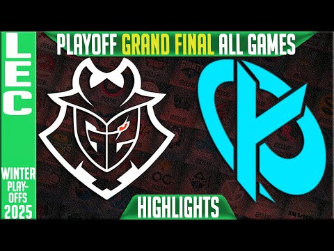 G2 vs KC Highlights ALL GAMES | GRAND FINAL LEC Playoffs Winter 2025 | G2 Esports vs Karmine Corp