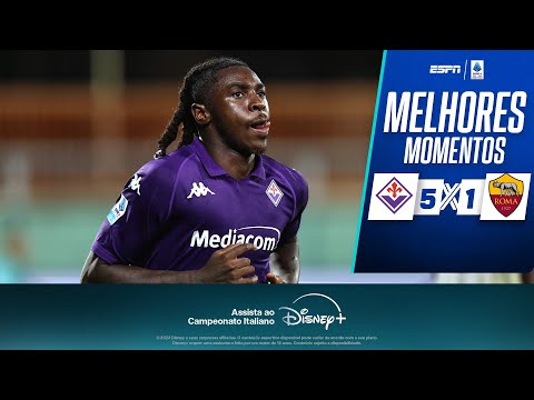 Fiorentina AMASSA a Roma e enfia 5 no Campeonato Italiano | Melhores Momentos