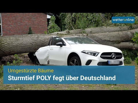 Zahlreiche Schäden: Sturmtief POLY fegt über Deutschland