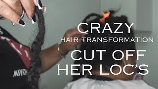 We CUT Off Her Loc’s!!! | Hair Transformation | New Hair for 2024
