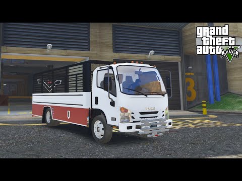 TRUK ISUZU GIGA FVM 34U BUAT NGANGKUT KARDUS KEREN KENCANG - GTA V MOD INDONESIA SULTAN UPIN IPIN