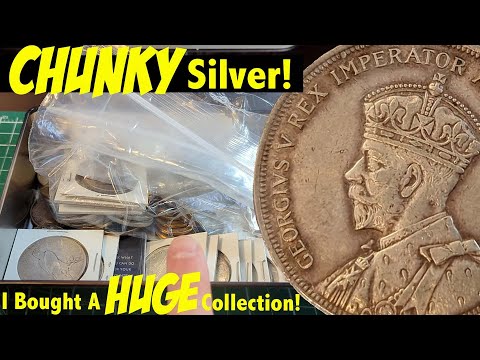 CHUNKY OLD SILVER in this *HUGE* Collection Purchase! Incredible King George V Silver Dollar!