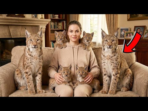 Год назад моя рысь ушла в лес. Недавно она ВЕРНУЛАСЬ… но не одна!