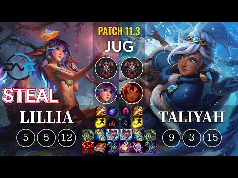 DFM Steal Lillia vs Taliyah Jungle - KR Patch 11.3