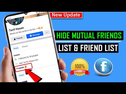 Hide Mutual friends list and friend list [ 100% Worked With proof ]