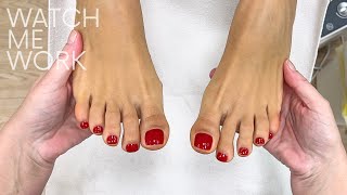 1 hr pedicure (no talking, just working listening to relaxing music)