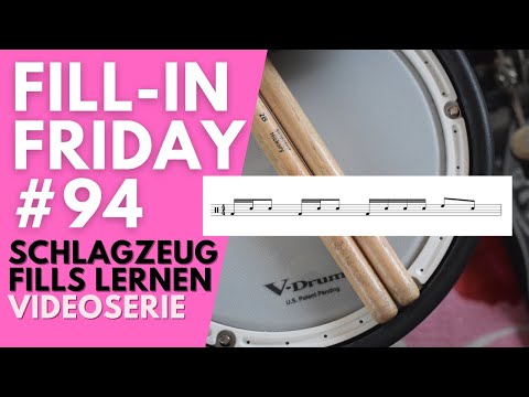 Fill-In Friday Folge 94 😎 4/4 Schlagzeug Fill als Test für Deine schwache Hand? [E-Drums]