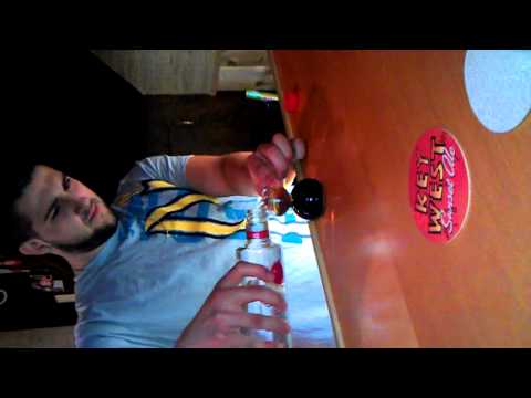 Ciroc and coke. 20 year old puppy