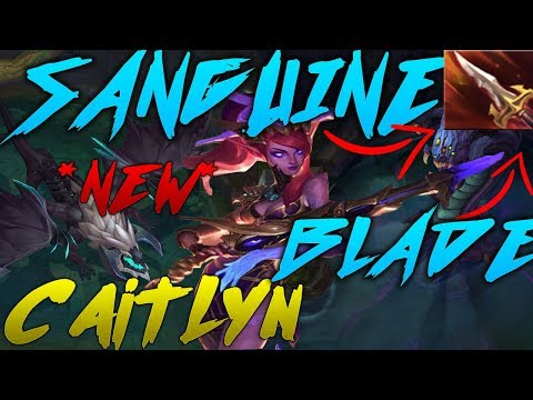 LOL Caitlyn League of Legends Alcove | League Patch 9.23 Preseason Sanguine Blade Caitlyn Guide!