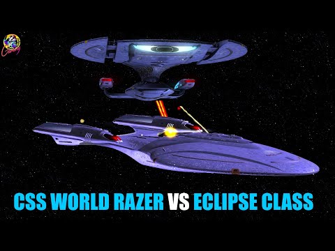 Picard's CSS World Razer VS Eclipse Class Enterprise G - Both Ways - Star Trek Starship Battles