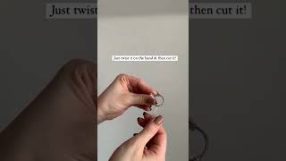 How to make a ring smaller without resizing it #jewelrylover #jewelrystore