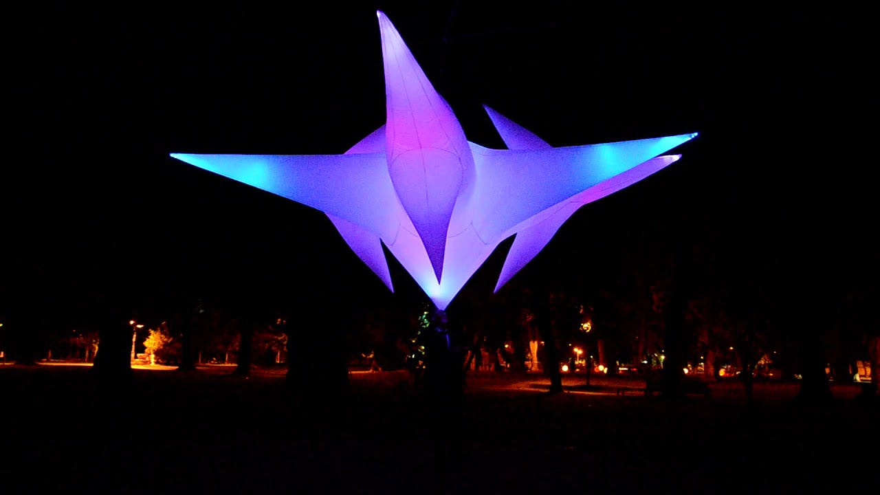 Artistic pixel LED installation by Boris Petrovski.