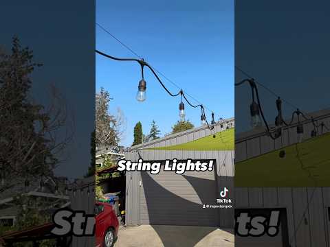 How to hang string lights #patio #homeinspection #portland #electricalsafety