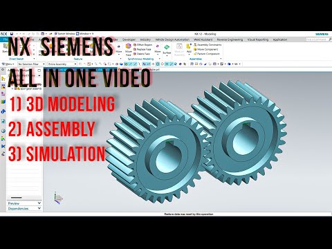 NX Tutorial | Spur gear | 3D modeling + assembly + Simulation | All in one video -@anilkatte1