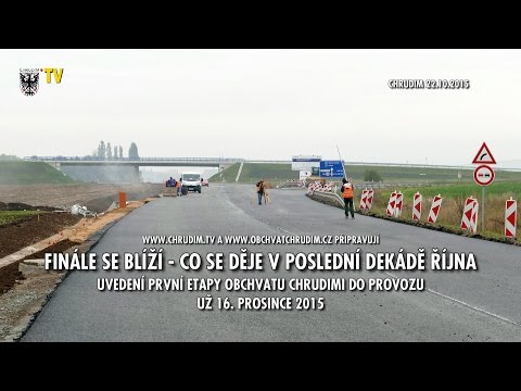 Obchvat Chrudimi - 3. dekáda října 2015