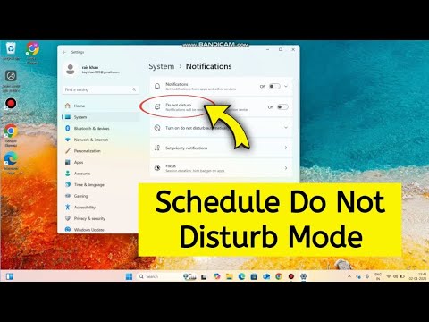 How to schedule do not disturb mode on Windows 11