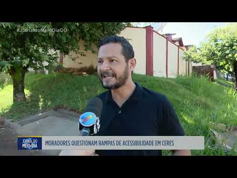 Moradores questionam rampas de acessibilidade em Ceres