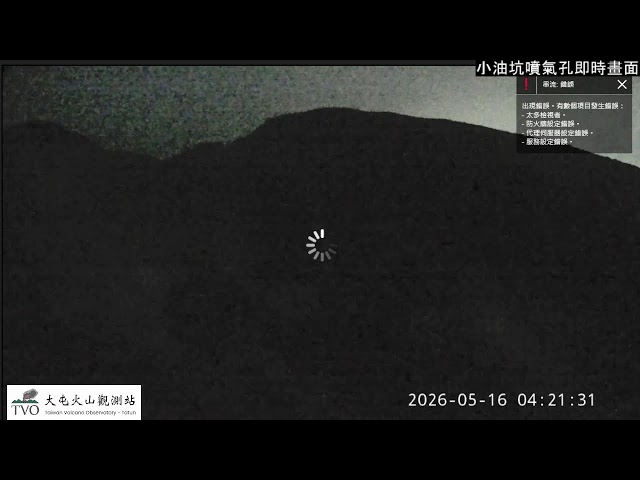 台北｜陽明山-小油坑噴氣孔即時影像